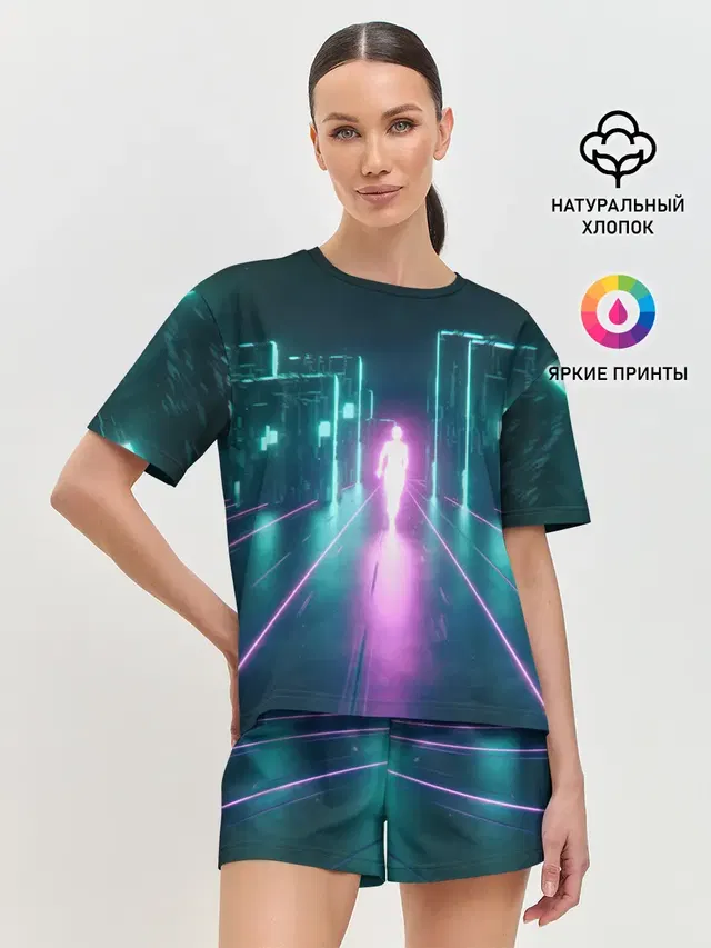 Женская пижама с шортами