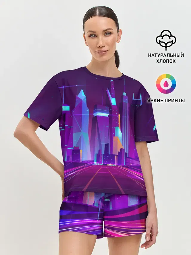 Женская пижама с шортами