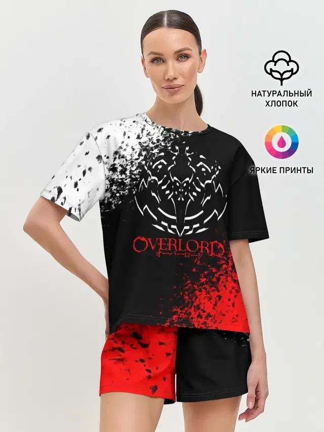Оверлорд лого краснобелый