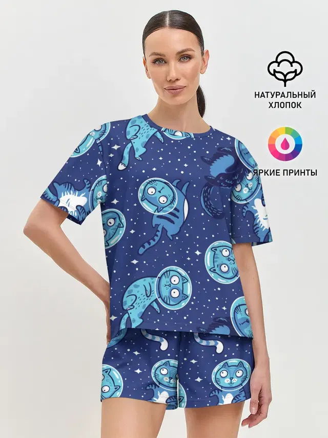 Женская пижама с шортами