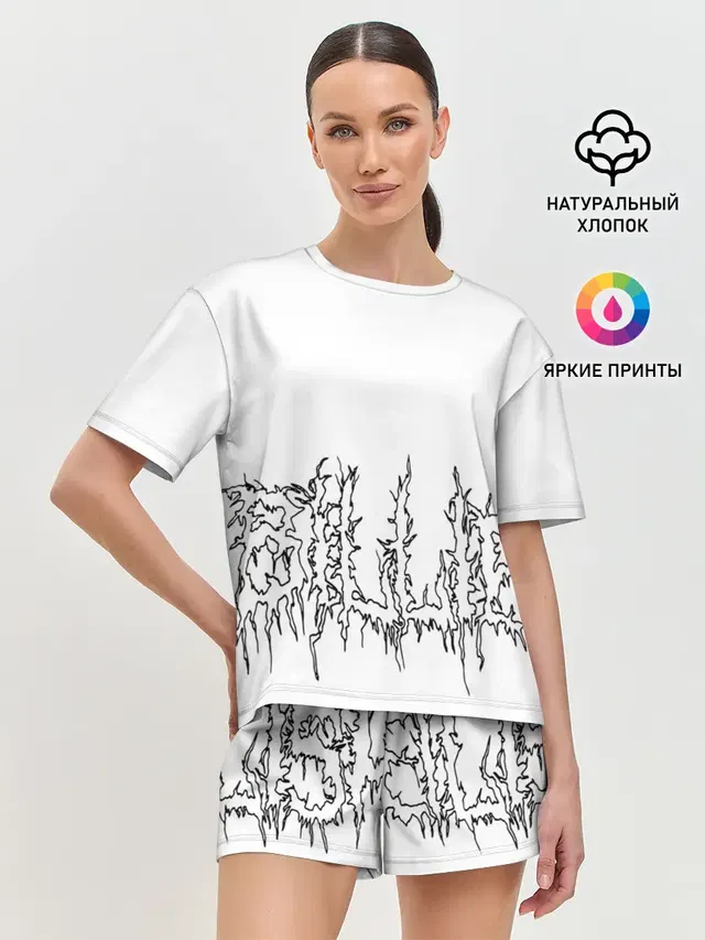 Женская пижама с шортами