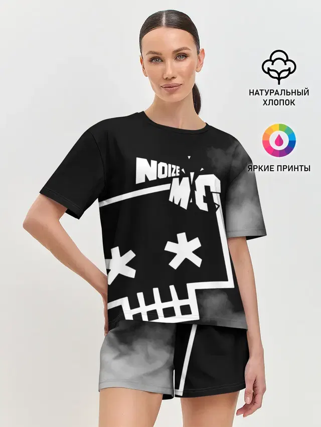 Женская пижама с шортами с принтом «Noize MC»