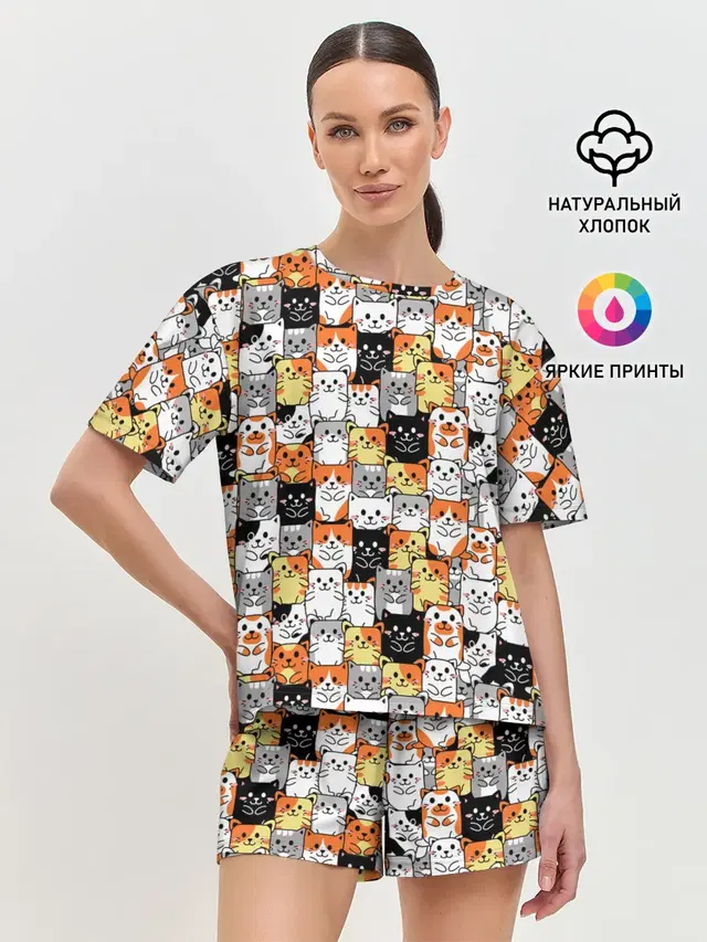 Женская пижама с шортами