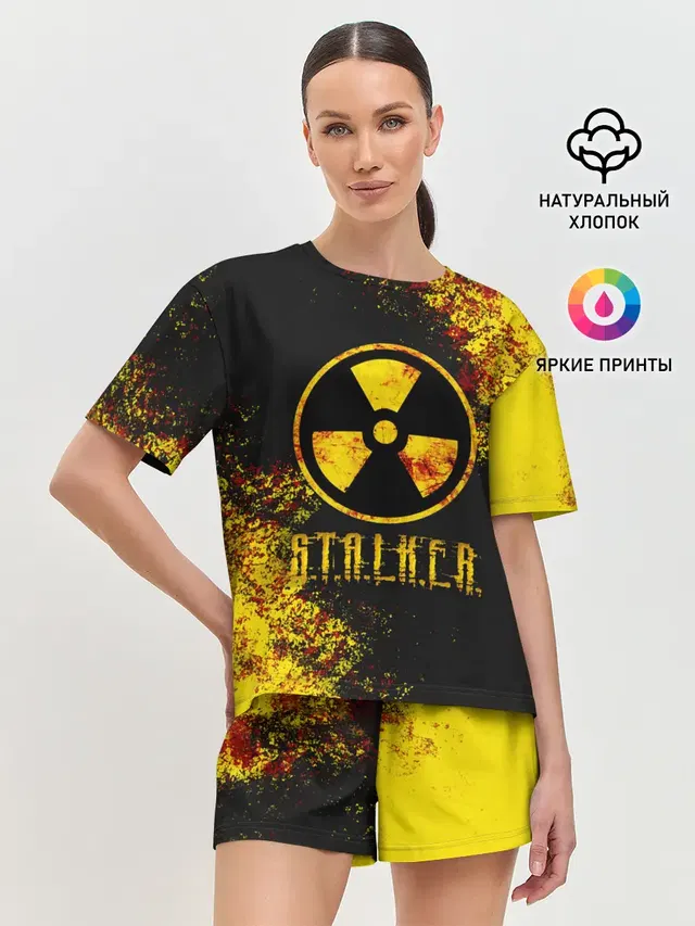 Женская пижама с шортами