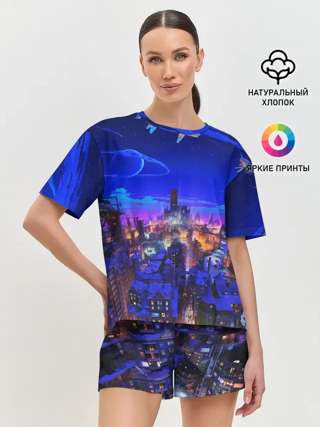 Женская пижама с шортами