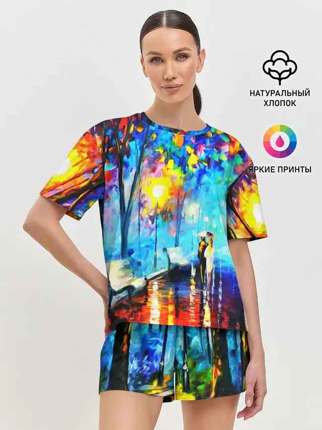 Женская пижама с шортами