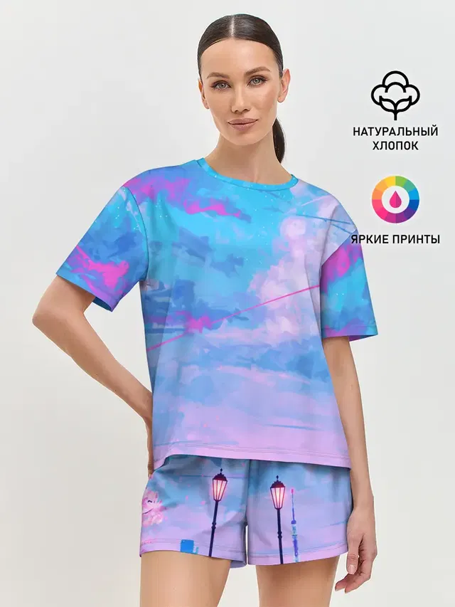 Женская пижама с шортами