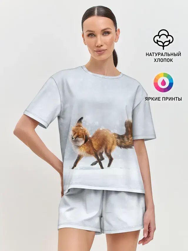 Женская пижама с шортами