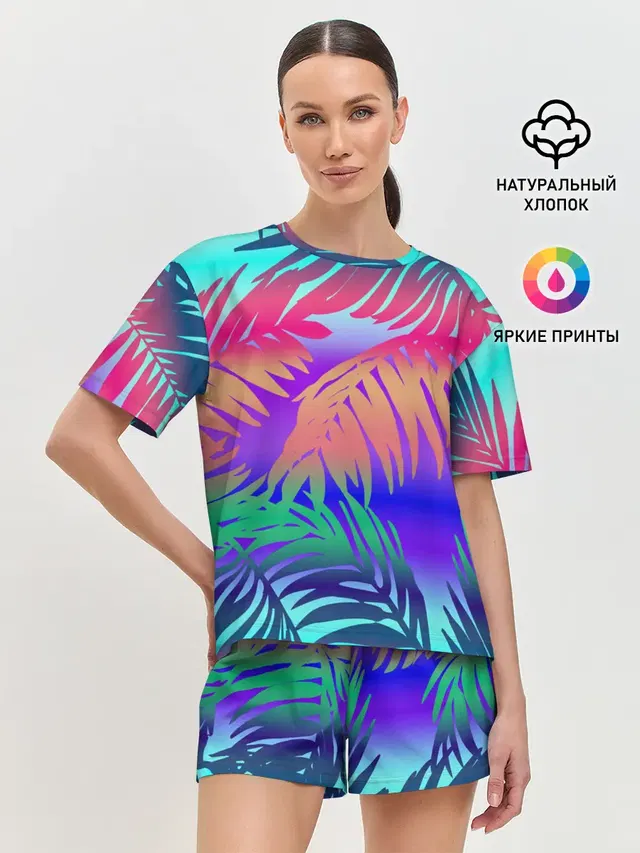 Женская пижама с шортами