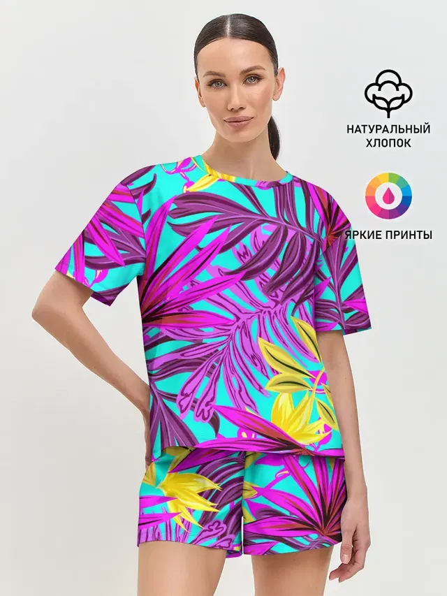 Женская пижама с шортами