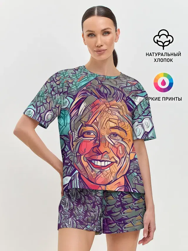 Женская пижама с шортами