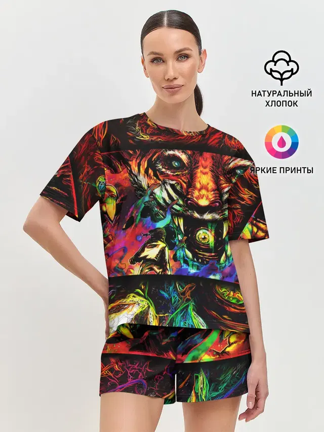 Женская пижама с шортами