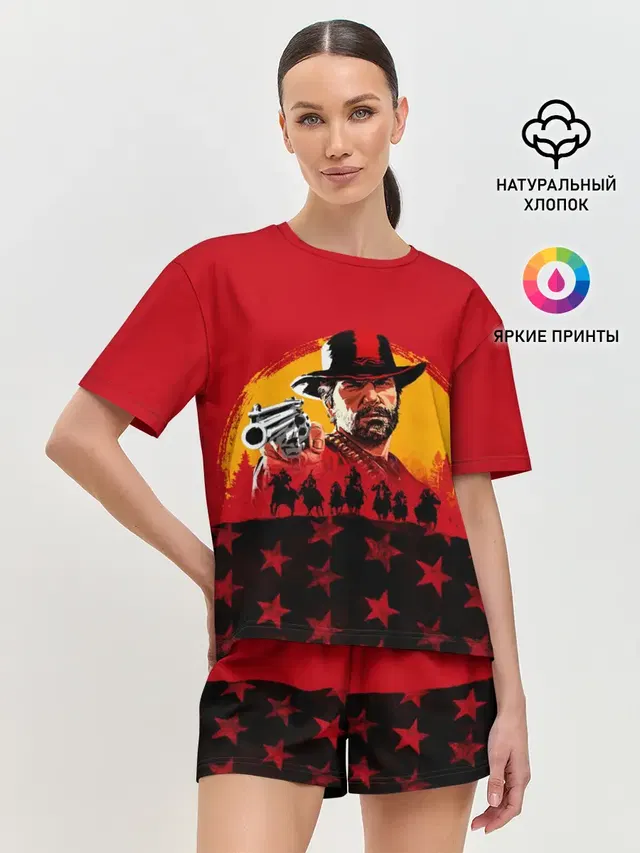 Женская пижама с шортами