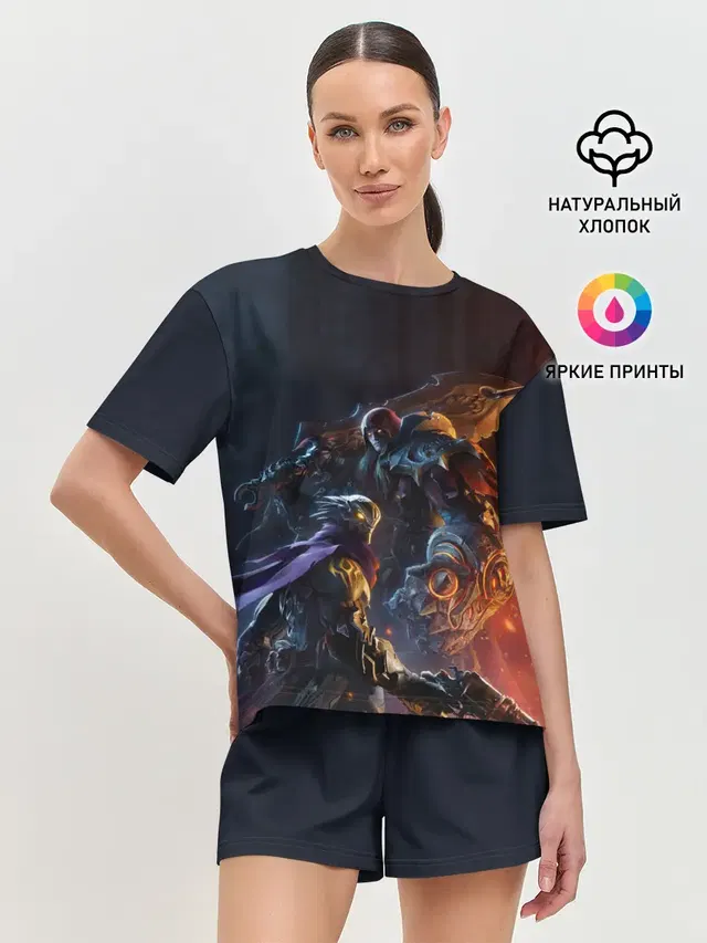 Женская пижама с шортами