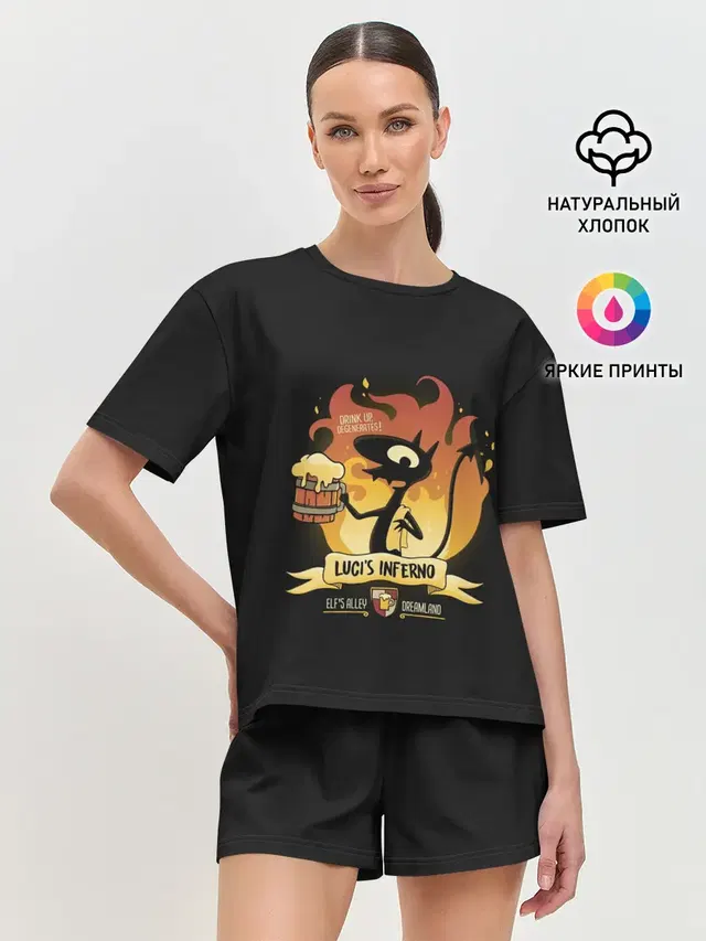 Женская пижама с шортами