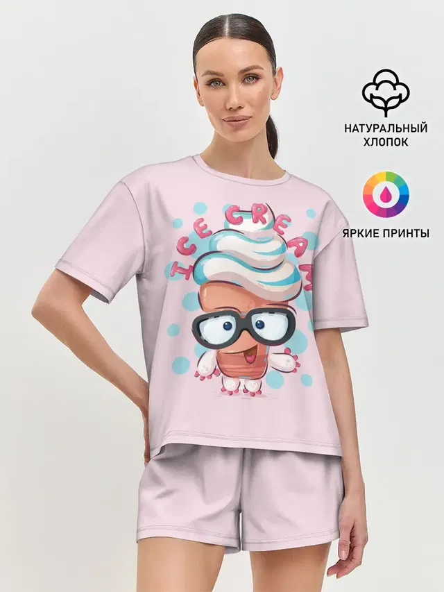Женская пижама с шортами