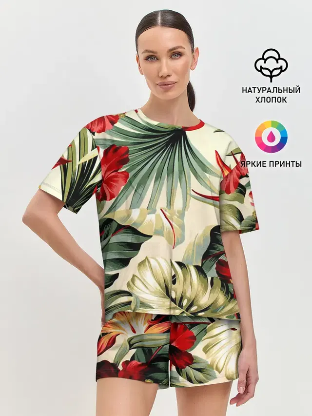 Женская пижама с шортами