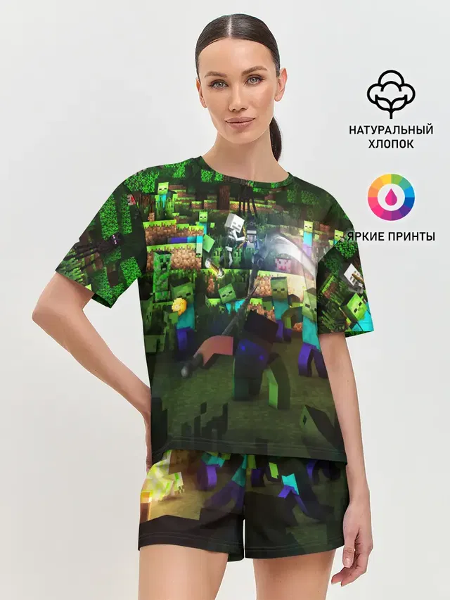 Женская пижама с шортами