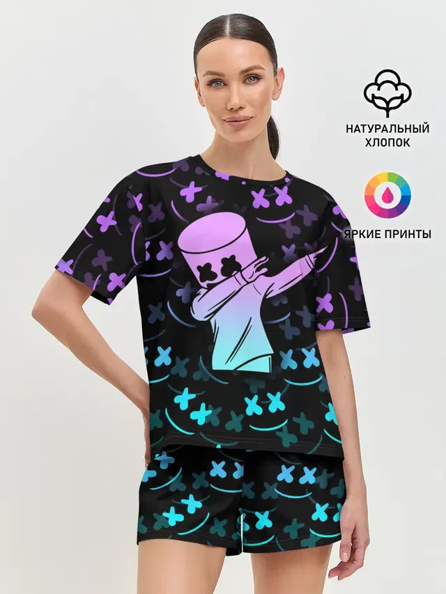 Женская пижама с шортами