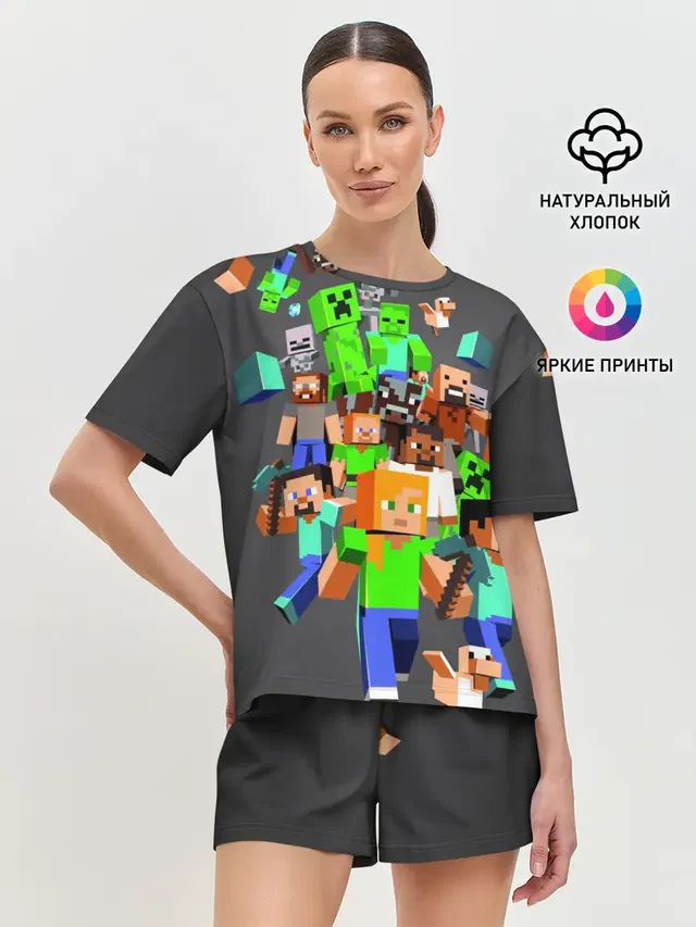 Женская пижама с шортами