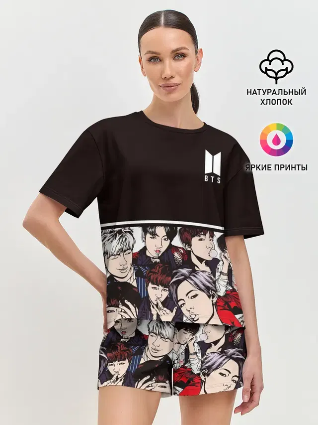 Женская пижама с шортами