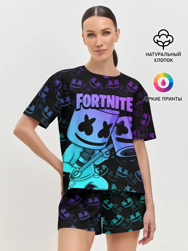 Женская пижама с шортами