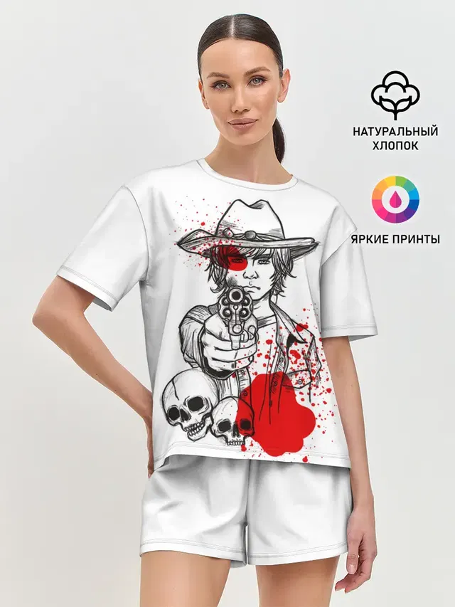 Женская пижама с шортами