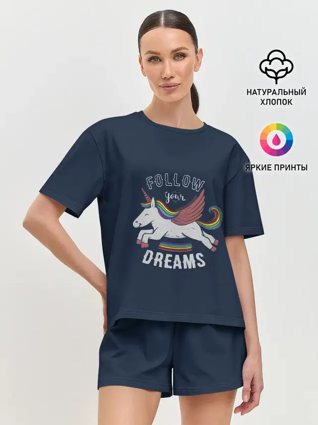 Женская пижама с шортами