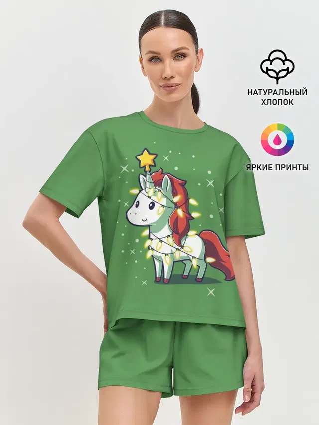 Женская пижама с шортами