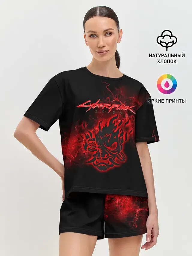 Женская пижама с шортами