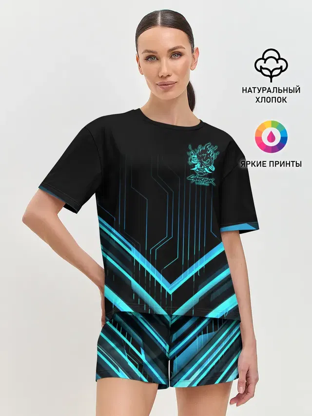 Женская пижама с шортами