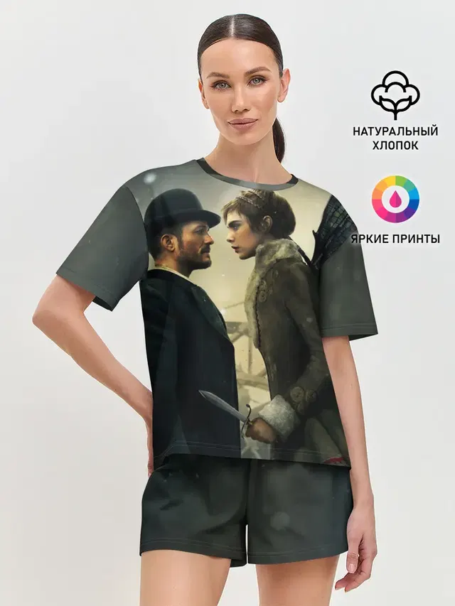 Женская пижама с шортами