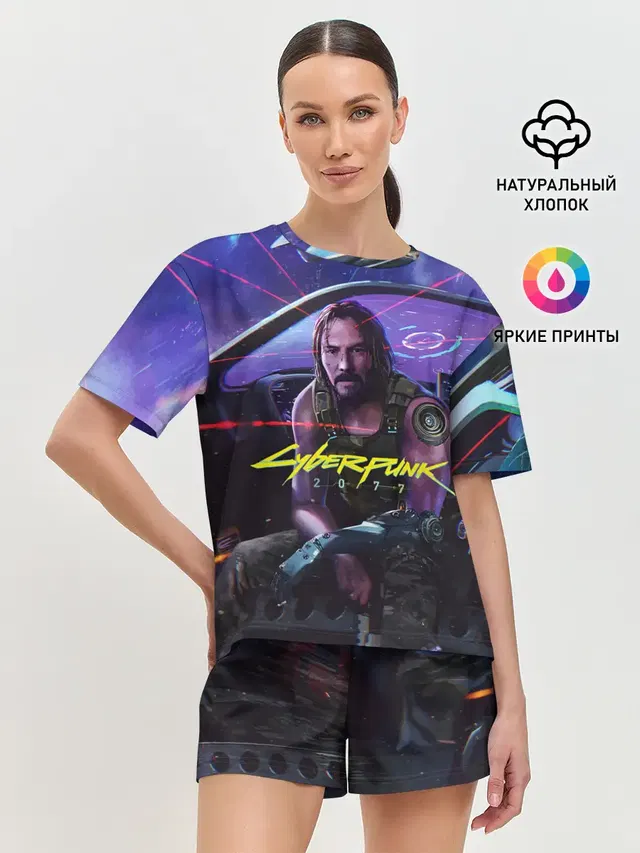 Женская пижама с шортами