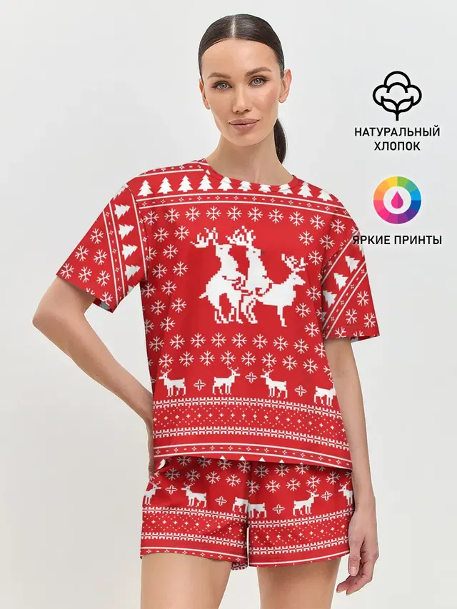 Женская пижама с шортами