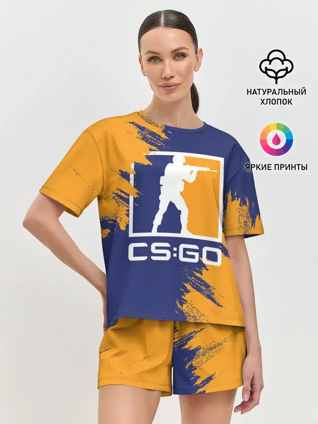 Женская пижама с шортами