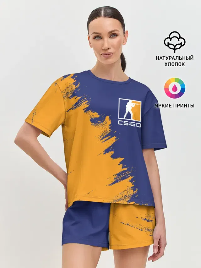 Женская пижама с шортами