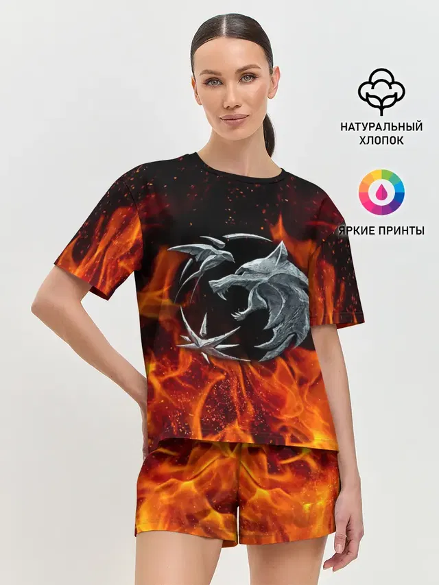 Женская пижама с шортами