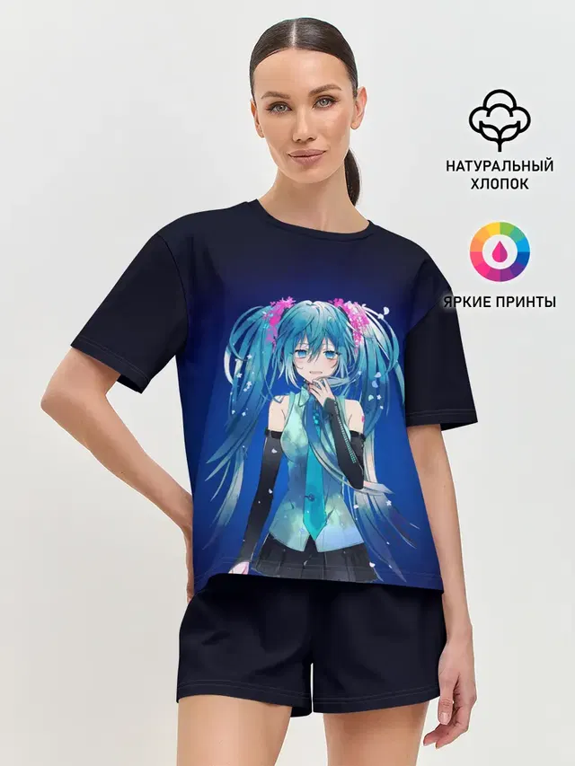Женская пижама с шортами