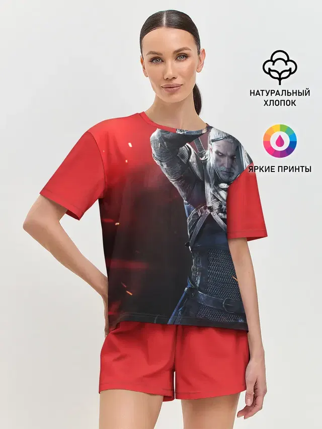 Женская пижама с шортами