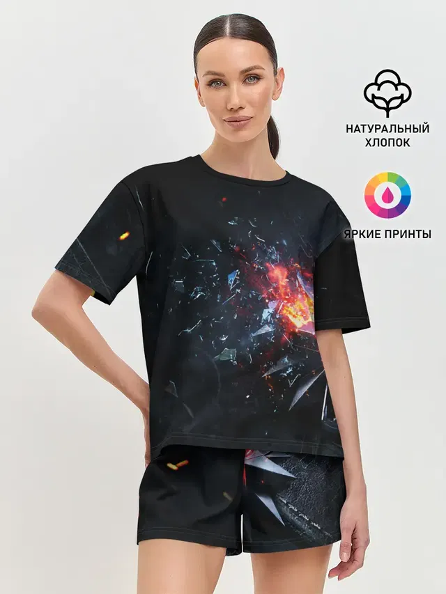Женская пижама с шортами