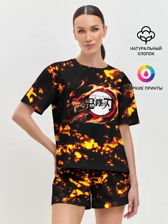 Женская пижама с шортами