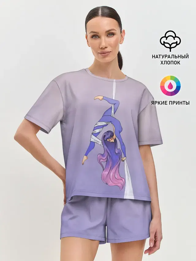 Гимнастка на полотне