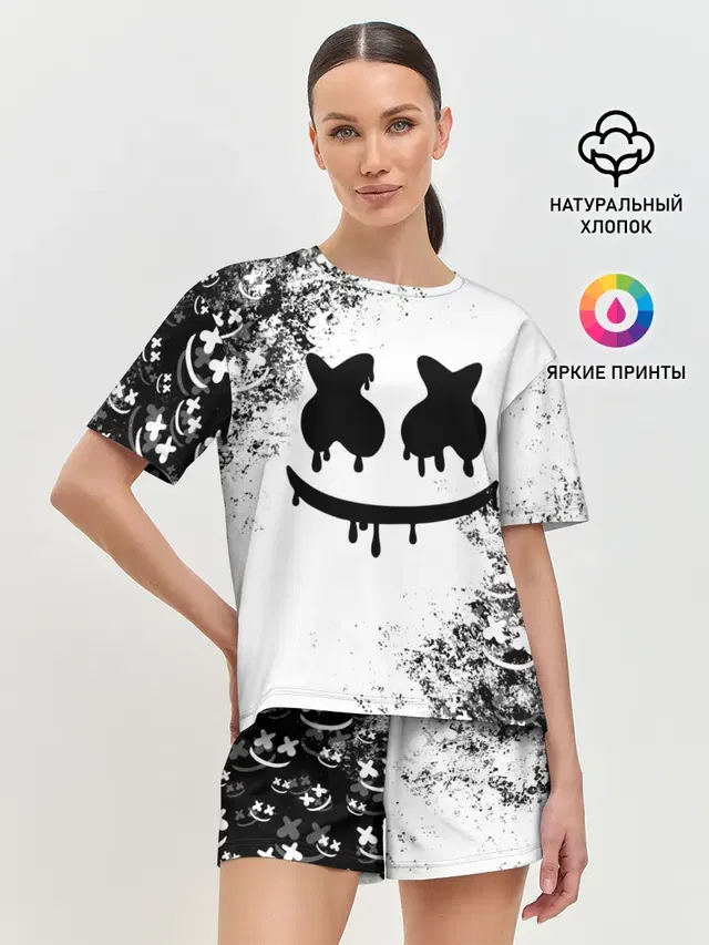 Женская пижама с шортами