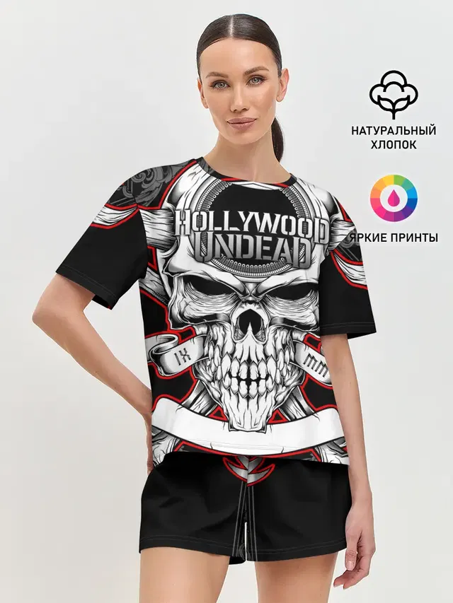 Женская пижама с шортами