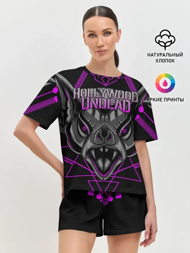 Женская пижама с шортами