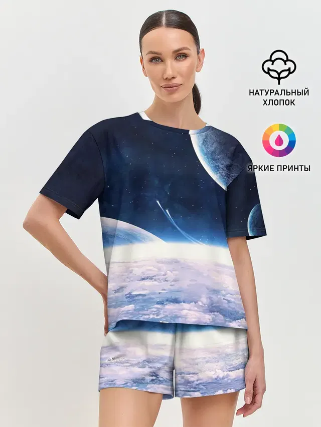 Женская пижама с шортами