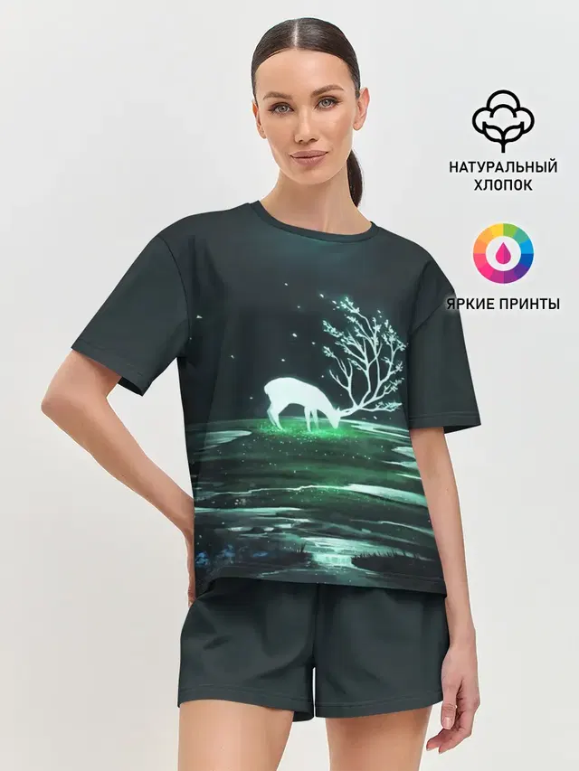 Женская пижама с шортами