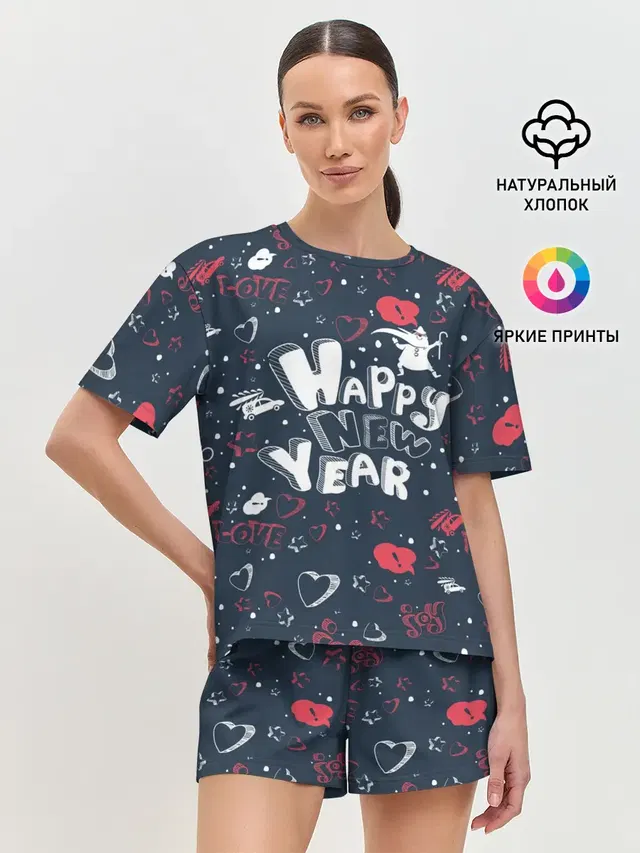 Женская пижама с шортами