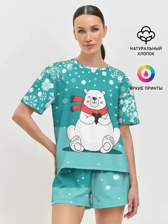 Женская пижама с шортами