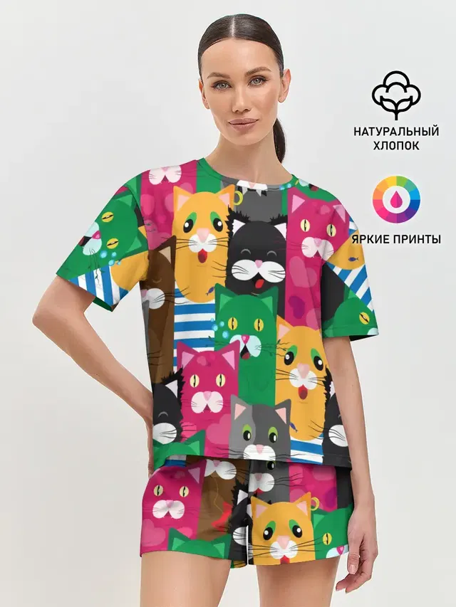 Женская пижама с шортами